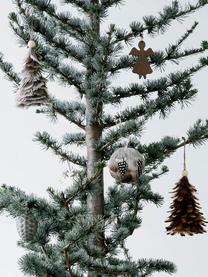 Décorations de sapin de Noël Faith, 4 pièces, Beige, gris