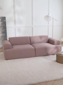 Sofá Melva (3 plazas), Tapizado: 100% poliéster Alta resis, Estructura: madera de pino maciza, ce, Patas: plástico., Tejido rosa claro, An 238 x F 101 cm