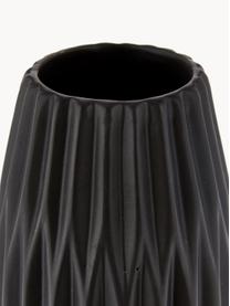 Petits vases en grès cérame Wilma, 3 élém., Grès cérame, Gris, noir, blanc, Lot de différentes tailles