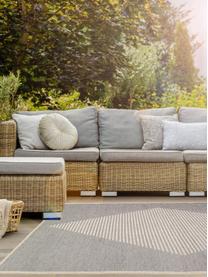 In- & outdoor vloerkleed Diatonic met fluweeleffect, 100% polypropyleen, Grijs, beige, B 150 x L 230 cm (maat M)