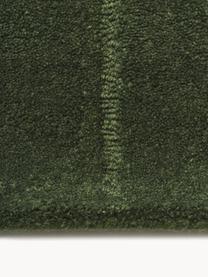 Ručne tuftovaný vlnený koberec Mason, Tmavozelená, Š 80 x D 150 cm (veľkosť XS)
