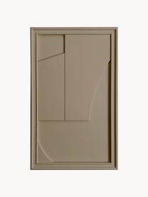 Decorazione da parete fatta a mano Verge, Struttura: legno, finitura satinata, Beige, Larg. 30 x Alt. 50 cm