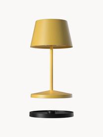 Lampada da esterno portatile a LED con luce regolabile Seoul, Lampada: alluminio rivestito, Giallo senape opaco, Ø 11 x Alt. 20 cm