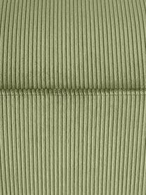 XL poef Melva van corduroy, B 116 x D 42 cm, Bekleding: corduroy (92% polyester, , Frame: massief grenen- en sparre, Poten: kunststof Dit product is , Corduroy olijfgroen, B 116 x D 42 cm