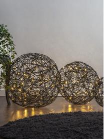 Lámpara LED para exterior Trassel, con enchufe, Lámpara: metal aluminio, Cable: plástico, Negro, Ø 50 x Al 50 cm