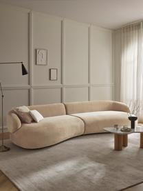 Sofa Alba (4-Sitzer), Bezug: 97 % Polyester, 3 % Nylon, Gestell: Massives Fichtenholz, Bir, Webstoff Beige, B 326 x T 112 cm