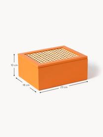 Úložný box s vídeňskou pleteninou Carina, Oranžová, Š 23 cm, V 10 cm