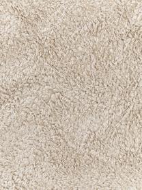 Alfombra redonda artesanal de algodón Daya, Beige claro, Ø 110 cm (Tamaño S)