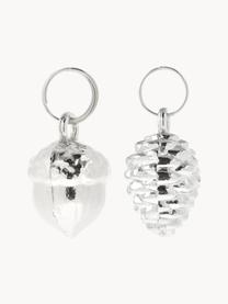 Geschenkanhänger-Set Charm, 6er-Set, Metall, beschichtet, Silberfarben, Ø 2 x H 3 cm