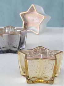 Decoratieve kaarsenset Delisa in glazen potjes, set van 3, Houder: glas, Meerkleurig, B 10 x H 6 cm