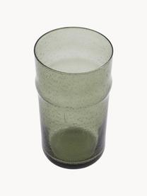 Verres à eau avec bulles d'air Rain, 2 pièces, Verre, Vert sauge, translucide, Ø 8 x haut. 14 cm, 470 ml