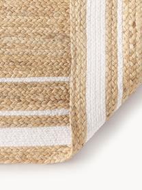 Ručně tkaný běhoun z juty Clover, 100 % juta 

Certifikováno podle Oeko-Tex Standard 100, třída 1, Hnědá, bílá, Š 80 cm, D 250 cm