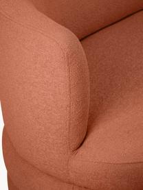 Designer Bouclé-Sofa Solomon (3-Sitzer), Bezug: 100% Polyester 35.000 Sch, Gestell: Massives Fichtenholz, Bir, Füße: Kunststoff Dieses Produkt, Bouclé Terrakotta, B 193 x T 92 cm