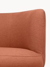 Designer Bouclé-Sofa Solomon (3-Sitzer), Bezug: 100% Polyester 35.000 Sch, Gestell: Massives Fichtenholz, Bir, Füße: Kunststoff Dieses Produkt, Bouclé Terrakotta, B 193 x T 92 cm