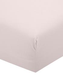 Drap-housse en percale de coton Elsie, Rose, larg. 160 x long. 200 cm