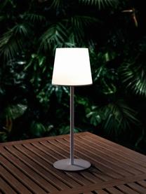 Lampada da tavolo con luce regolabile con USB Fausta, Paralume: plastica, Bianco, Ø 13 x Alt. 37 cm