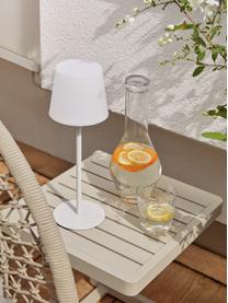 Lampe de table à intensité variable avec port USB Fausta, Blanc, Ø 13 x haut. 37 cm