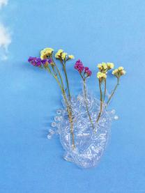 Designvase Love in Bloom aus Glas, H 24 cm, Glas, Transparent, B 17 x H 24 cm