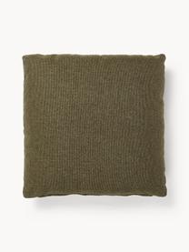 Coussin de canapé Melva, Tissu vert olive, larg. 50 x long. 50 cm