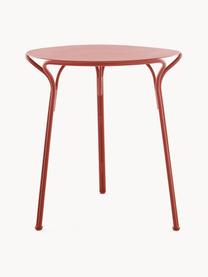 Table de jardin ronde Hiray, Ø 65 cm, Acier galvanisé, laqué, Rouge, Ø 65 x haut. 72 cm