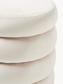 Samt-Polsterbank Alto mit Stauraum, Bezug: Samt (100 % Polyester) De, Gestell: Kiefernholz, Sperrholz Di, Samt Off White, B 113 x T 46 cm