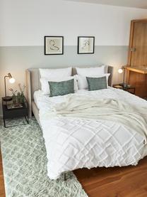 Hochflor-Läufer Mona in Mintgrün/Creme, Flor: 100% Polypropylen, Mintgrün, Cremeweiss, 80 x 250 cm