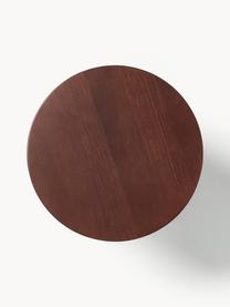 Ronde houten bijzettafel Miya, Populierenhout, donkerbruin gelakt, Ø 53 x H 55 cm