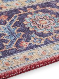 Tapis de couloir vintage Anthea, Prune, bleu