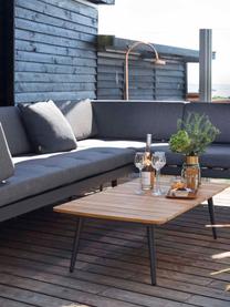 Modulares Gartensofa Rio, Gestell: Aluminium, pulverbeschich, Bezug: Polyester mit Schaumfüllu, Braun, Anthrazit, 283 x 80 cm