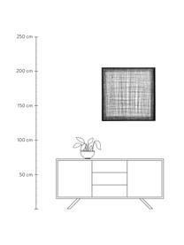 Dekoracja ścienna z metalu Kristin, Metal powlekany, Czarny, S 79 x W 79 cm