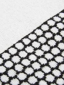 Serviette de toilette coton Grid, plusieurs tailles, Noir, blanc, Drap de bain, larg. 70 x long. 140 cm