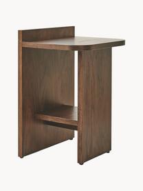 Odkládací stolek z dubového dřeva Ismo, Dubové dřevo, Dubové dřevo, tmavě lakované, Š 40 cm, V 56 cm