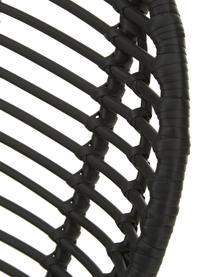 Polyratanové židle s podsedáky Cordula, 2 ks, Černá, Š 48 cm, H 57 cm