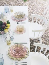 Raňajkové taniere so štruktúrovaným vzorom Jellies, 4 ks, Plast, Svetložltá, Ø 22 cm