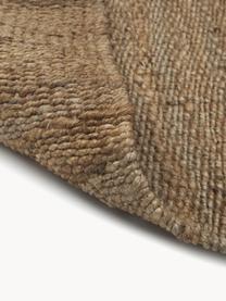 Handgemaakte jute loper Naturals met franjes, 100% jute, Bruin, B 80 x L 250 cm