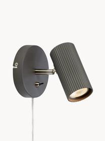 Verstellbarer Wand- und Deckenstrahler Costilla, Lampenschirm: Metall, beschichtet, Anthrazit, T 12 x H 14 cm