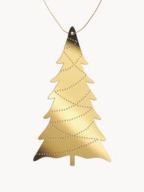 Décorations de sapin de Noël Deco Tree, 4 pièces, Acier inoxydable, laitonné, Doré, larg. 7 x haut. 11 cm