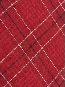 Flanell-Kissenbezug Checked in Rot, kariert, Webart: Flanell Flanell ist ein k, Rot, Weiss, Schwarz, 40 x 80 cm