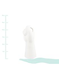 Jarrón de porcela Hand, Porcelana, Blanco, An 10 x Al 23 cm