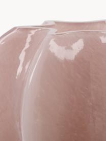 Mundgeblasene Vase Romantic, H 12 cm, Glas, Hellrosa, Ø 18 x H 12 cm