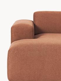 Ecksofa Melva (3-Sitzer), Bezug: 100 % Polyester Der strap, Gestell: Massives Kiefern- und Fic, Webstoff Nougat, B 238 x T 143 cm, Eckteil links