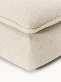 Pouf XL Felix, Tissu beige clair, larg. 140 x prof. 60 cm