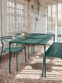 Stół ogrodowy z metalu Novo, Stal powlekana, Ciemny zielony, S 160 x G 80 cm