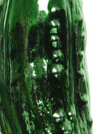 Adornos navideños Gurke, 2 uds., Adornos: vidrio, Verde, Ø 3 x Al 9 cm
