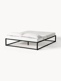 Cama de metal Neptun, Metal con pintura en polvo, Negro, An 140 x L 200 cm