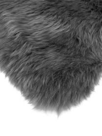 Piel de oveja Oslo, Parte delantera: 100% piel de oveja, Parte trasera: 100% cuero curtido, Gris antracita, An 60 x L 90 cm