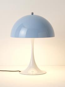 Lámpara de mesa LED regulable con temporizador Panthella, Al 34 cm, Estructura: aluminio recubierto, Cable: plástico, Acero azul claro, Ø 25 x Al 34 cm