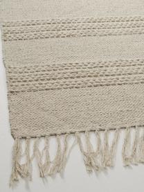 Dywan z bawełny z frędzlami Tanya, 100% bawełna, Greige, S 200 x D 300 cm (Rozmiar L)