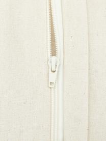 Housse de coussin rectangulaire tissée main Beta, 100 % coton, Rose, blanc, larg. 30 x long. 50 cm