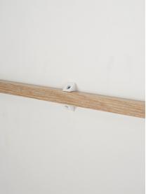Chiffonnier alto Horizon, Patas: madera de haya maciza pin, Roble, blanco, An 90 x Al 141 cm